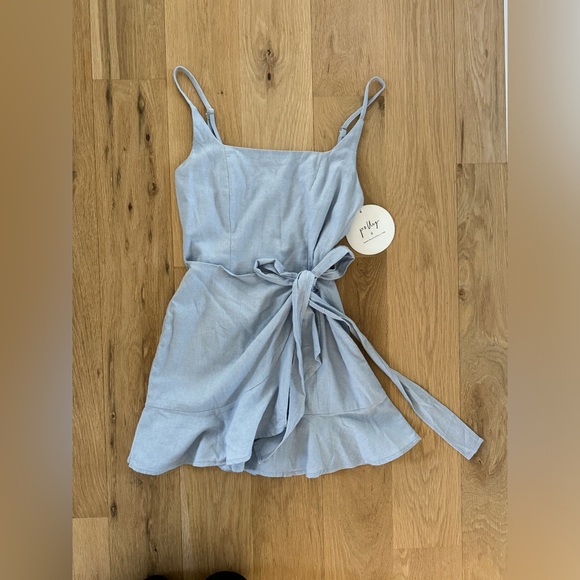 NWT Princess Polly Cottage Hill Mini Dress in baby blue - US 2 - Picture 11 of 15